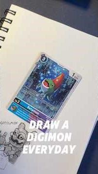 Draw a Digimon Everyday: Day 3 #animation #art