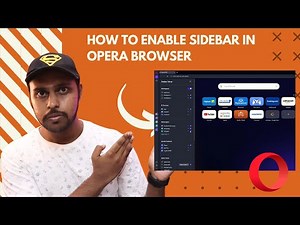 Turn on sidebar opera browser | how to enable sidebar in opera browser