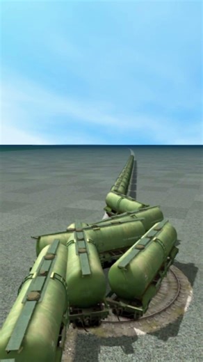 Massive Crazy Train On Extreme Dangerous Railroad 😱🔥 BeamNG.Drive Train 3D #shorts