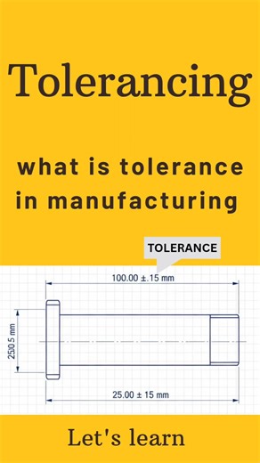 what is tolerance in manufacturing. #engineering #quality