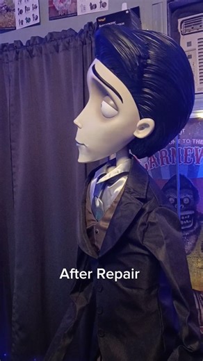 Victor From Corpse Bride, Before and after Repairs #halloween #corpsebride #fy #fypp #fyp