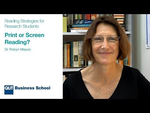 Print or Screen Reading?