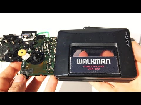 Sony Walkman WM-2011 Cassette Player inside how it works? Kassettenspieler test