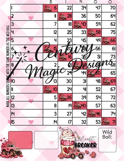 Wild Ball Bundle 15 Line Bingo Boards- 3 Games - Etsy