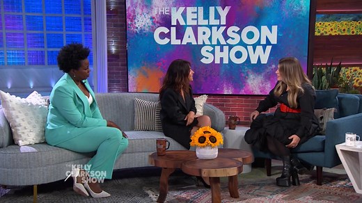 Sarah Shahi used to be a Dallas Cowboys cheerleader and since she and Kelly are both from North Texas, they bond over their love for their home. Today on The Kelly Clarkson Show! 2pm on NBC 5! | NBC DFW