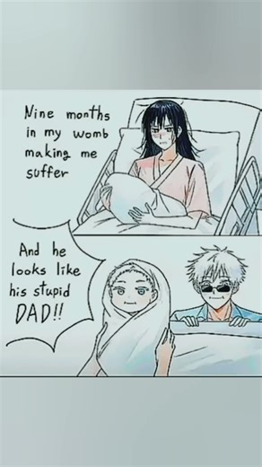 riko and gojo...#gojo#riko#baby#jjk#anime