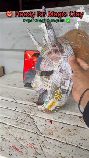 Oni mask paper stage complete #onimask #shorts #MEWTO