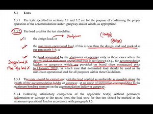 Load test of Accomodation ladder