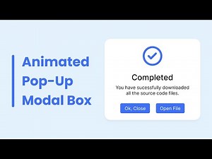 How to Create Popup Modal Box in HTML CSS & JavaScript