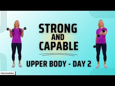 20-Minute Standing Upper Body Workout with Dumbbells | No Floor