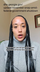 Updates on SNAP benefits in Georgia can be found at the Georgia DHS website: https://dhs.georgia.gov/update-november-snap-amid-federal-government-shutdown | Georgia Budget and Policy Institute