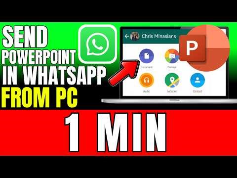 How To Send PowerPoint In WhatsApp From PC Or Laptop (2026)