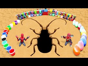 How to make Ladybug with Big Balloons of Fanta, Coca Cola & Mtn Dew, Popular Sodas, Orbeez vs Mentos