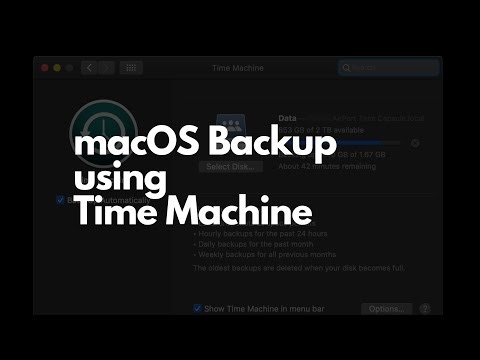 Create a Backup of your macOS using Time Machine