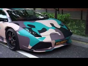 爆音スーパーカーが青山に集結!!/Custom Lamborghini !! TOKYO