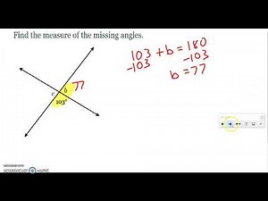 Vertical/Adjacent/Complementary Angles L1