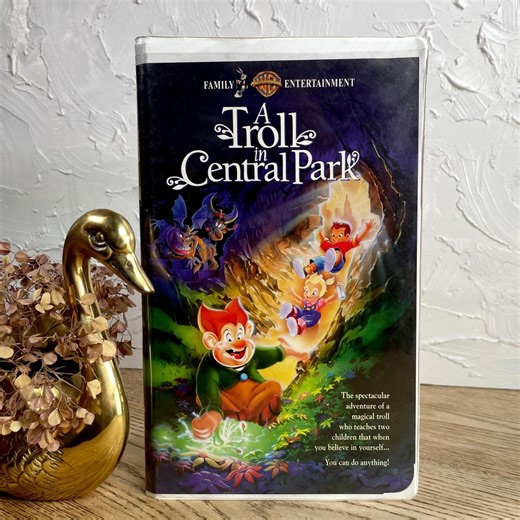 A Troll in Central Park VHS Clamshell--don Bluth Animation --1990s Family Children's Fantasy Movie - Etsy
