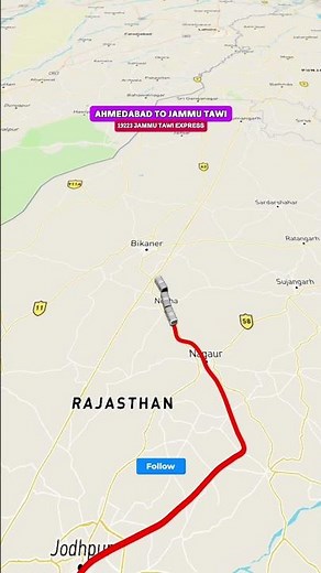 19223 Sabarmati to Jammu Tawi Express | Complete Route & Ticket Price Details! 🏔️