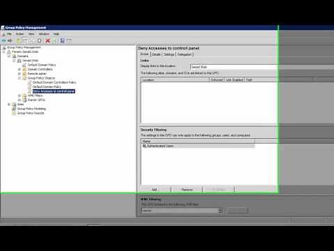 Windows Server 2008 R2 - Creating a Group Policy and implementing it