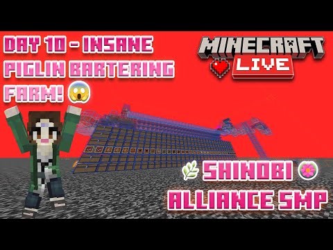 Building an INSANE Piglin Bartering Farm 🐷🔥 | Shinobi Alliance SMP Day 10