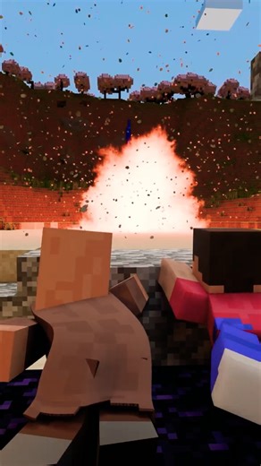 VILLAGER TNT, APOCALYPSE #minecraft #animation #minecraftanimation #minecraftmemes #explosion #prank