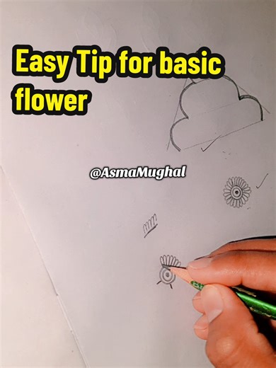 Easy Simple Trick and tips for mehndi design | Basic flower tutorial 🌼 #foryour #mehndi #viral #trending #henna