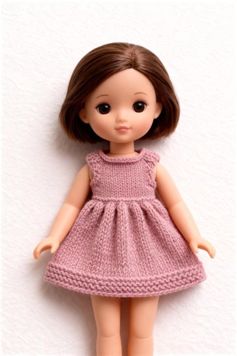 Knitting Pattern Doll Dress – 10-12 Inch Dolls, Beginner Flat Knit, Button Back (PDF Download). - Etsy UK
