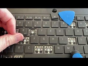 How to repair / replace a key / keycap for Razer Blade Notebooks (here: Blade 14" 2017 RZ09-0195)