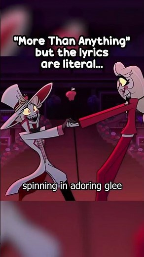 I sang Hazbin Hotel's "More Than Anything" but the lyrics are literal 💀💀💀 #shorts