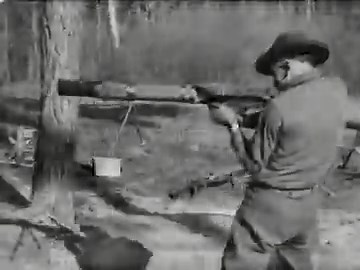 Automatic weapons used by the US Army including the Colt-Vickers M1915, Colt-Browning M1895, Benét–Mercié M1909, Chauchat M1915 and Lewis M1917 demonstrated at Camp Wheeler in Georgia circa February 1918