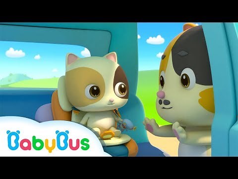 Baby Kitten Unties Seat Belt | Play Safe Song | Nursery Rhymes | Baby Songs | BabyBus