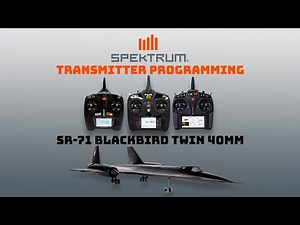 E-flite SR-71 Blackbird Transmitter Programming Guide