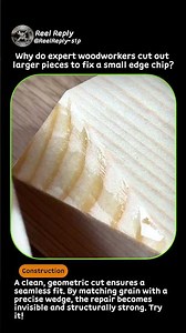 Seamless Wood Edge Repair Technique #worker #process #woodworking #woodrepair #craftsmanship