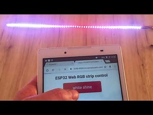 LED strip control using ESP32, Arduino IDE and Husarnet
