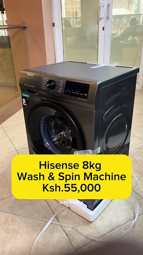Hisense 8kg wash and spin machine #hisensewashingmachine #digitalcityelectronics #hisense8kgwashandspin #washer #washingmachine #fyp #bestelectronicsshopkenya