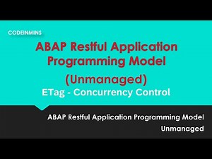 Part 11: Unmanaged ABAP RESTful Application Programming Model (RAP) - ETag