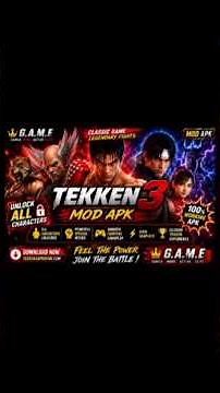 #Tekken 3 MOD APK 🔥 Unlock All Characters 💥 Ultimate Fighting Gameplay | G.A.M.E