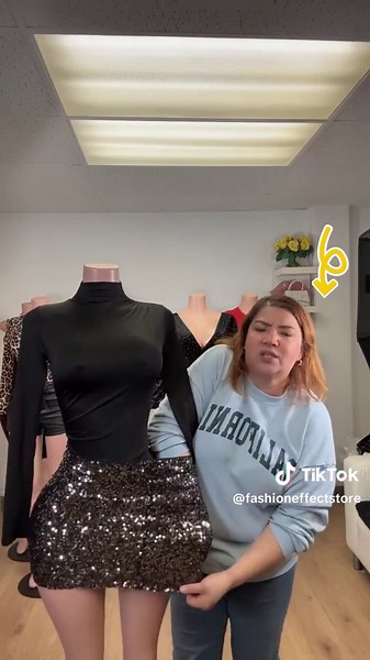 Melody Black High Rise Sequin Pencil Skirt