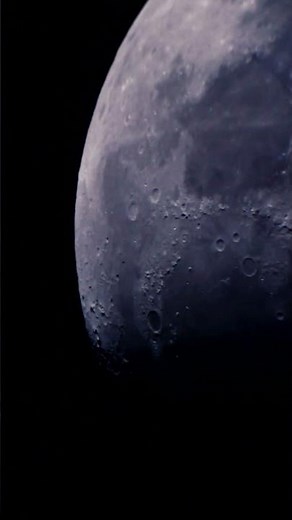 Moon through 10" SkyWatcher Dob Telescope 250x Magnification