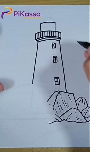 Fun and Easy Lighthouse Drawing Tutorial