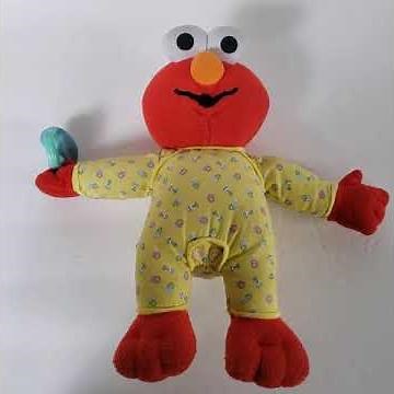 2005 Fisher Price Sesame Street Sing & Hum Baby Elmo Toy Plush 12"