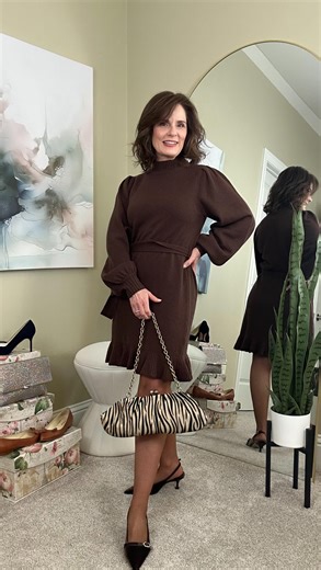 Velvet slingbacks are having their main-character moment this winter. These @larroude beauties instantly add richness and texture to even the simplest cold-weather outfits. Jeans, trousers, dresses. You name it, velvet elevates it. If your winter wardrobe needs one small update that makes a big impact… this is it. Tap to shop save for later! How To Shop: Click this link Click link in my bio and “Shop My Recent Looks” Link will be in stories so check them often. | Beth Ferguson Serious About Styl