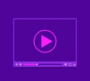 Download video player ui design, vector template for free
