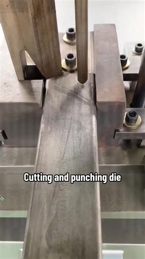 Square tube 40 * 80 notch punching mold. #tigertikant #cnc #welding #madeinchina #sheetmetal