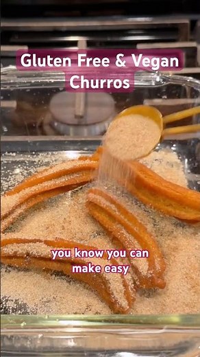 Homemade Gluten Free & Vegan Churros #glutenfree #snacks
