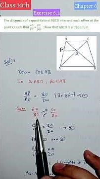 CLASS 10 Maths Ch 6 | Ex 6.2 Qno 10 | Triangles | NCERT #uppalmathematics #maths