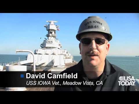 USS IOWA move from mothball fleet