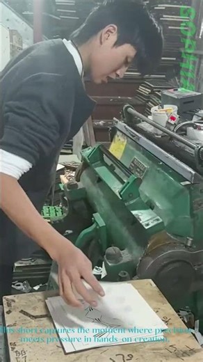 The Power of a Perfect Cut! Creasing Die-Cutter in Action