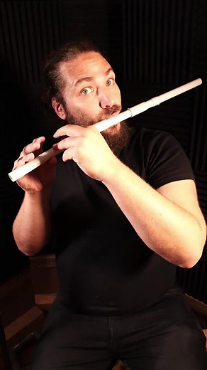 Double native American style PVC flute #homemadeinstruments #diy #pvcinstrument #nativeamericanflute #naf #pvcflute