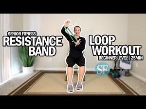 Full Body Resistance Band Loop Workout For Seniors And Beginners | All Seated | 25Min